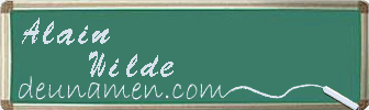 Alain Wilde Visitenkarte